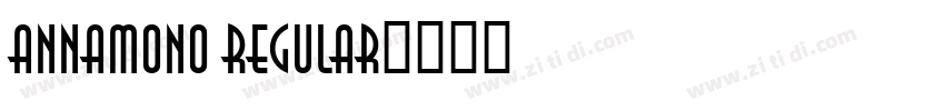 AnnaMono Regular字体转换